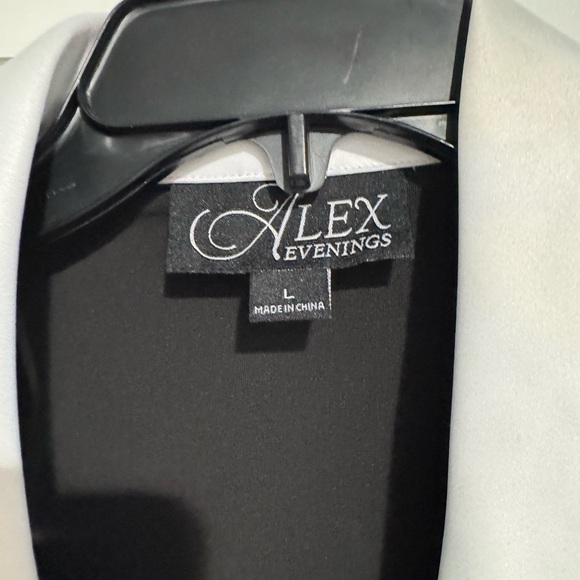 NWOT Alex Evenings Black and White Blazer Size Large **Never Worn** - Picture 5 of 12